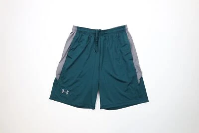 Pantalones Cortos Under Armour Para Hombres Grandes Sueltos HeatGear Bloque de Color Gimnasio Baloncesto Verde Foto 1 de 4