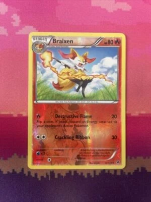 Pokemon Card Braixen Fates Collide Reverse Holo 12/124 Near Mint - Image 1 of 2