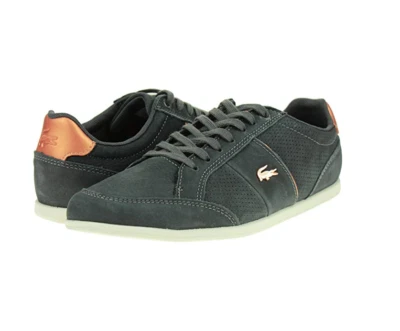 Zapatillas de cuero para mujer Lacoste Seforra 1881, gris oscuro Foto 1 de 4