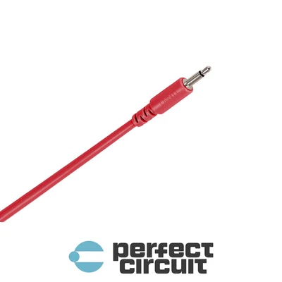 LMNTL 24" 3.5mm Eurorack Modular Synth Patch CABLE - RED - PERFECT CIRCUIT