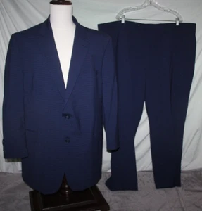 JV Jack Victor 50R Reflex Stretch Wool Blend Blues 2B 2-Vent x Pants 48 X 29 - Picture 1 of 14
