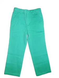 E-LAND KIDS NWT BOYS  size 5, 6  TEAL COTTON TWILL KHAKI Casual Dress PANTS - Picture 1 of 5