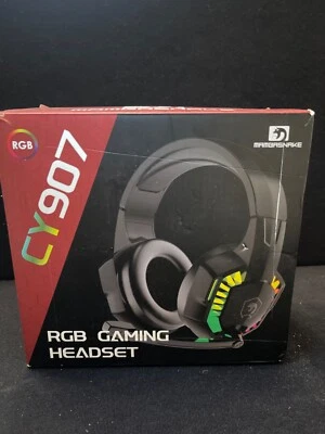 Wired Gaming Headset Noise Cancelling Over Ear Headphones with Mic RGB Backlit - Image 1 of 2