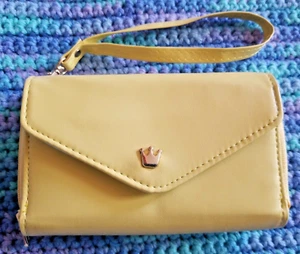 CROWN Donbook Handmade smartphone wallet pouch with Strap Yellow Ipod - Picture 1 of 10