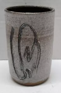 Vintage Handmade Japanese Stoneware Art Pottery Tea Sake Cup - Picture 1 of 8