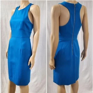 Trina Turk Razor Back Pool Blue Robyn Sleeveless Sheath Gr. 8 Kleid 278 $ - Bild 1 von 14