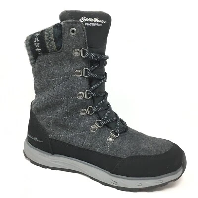 Eddie Bauer Laurel Impermeable Invierno Botas Senderismo Zapatos Mujer Talla 8.5 Gris Foto 1 de 4