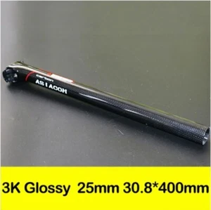 Carbon Fiber Mountain Road Bike Seatpost 27.2/30.8/31.6*400mm Angle 5/25 - Picture 1 of 23