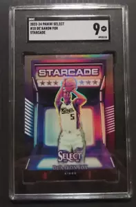 2023-24 Select De'Aaron Fox Starcade Prizm SGC 9 Kings - Picture 1 of 2