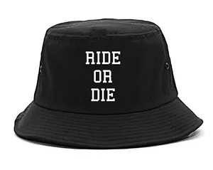 Kings Of NY Ride Or Die Bucket Hat Cap Black White - Picture 1 of 5