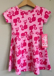 NWT Barbie Toddler Girl's Dress 2T Pink Mattel Short Sleeve Character Costume - Picture 1 of 5