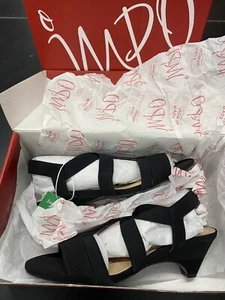 Impo Stretch Women's Slip On Dress Sandals, Size 8 M, Black - Picture 1 of 5