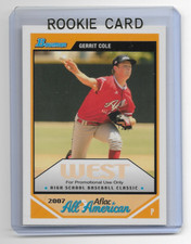 Gerrit Cole 2007 Bowman AFLAC All American HIgh School Rookie Card #aflac-gc 