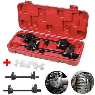 2PCS Car Coil Spring Compressor Heavy Duty Tool Suspension Clamp Kit With Case - Image 1 of 4