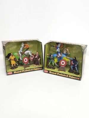 Figuras de soldado de juguete Robin Hood de plástico vintage - en caja sin usar pintadas a mano Foto 1 de 4