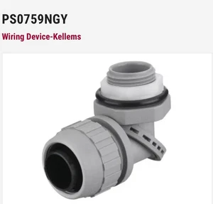 Hubbell PS0759NGY Swivellock Liquidtight Fitting 3/4" conducto no metálico gris - Imagen 1 de 2