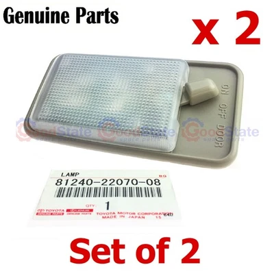 Genuine LandCruiser 75 70 60 Series Troopy Soft Top Front Interior Light Lamp x2 - Image 1 of 3