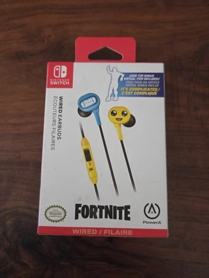 PowerA Wired Gaming Earbuds for Nintendo Switch, Fortnite Peely, UNHSEBWD - Image 1 of 2