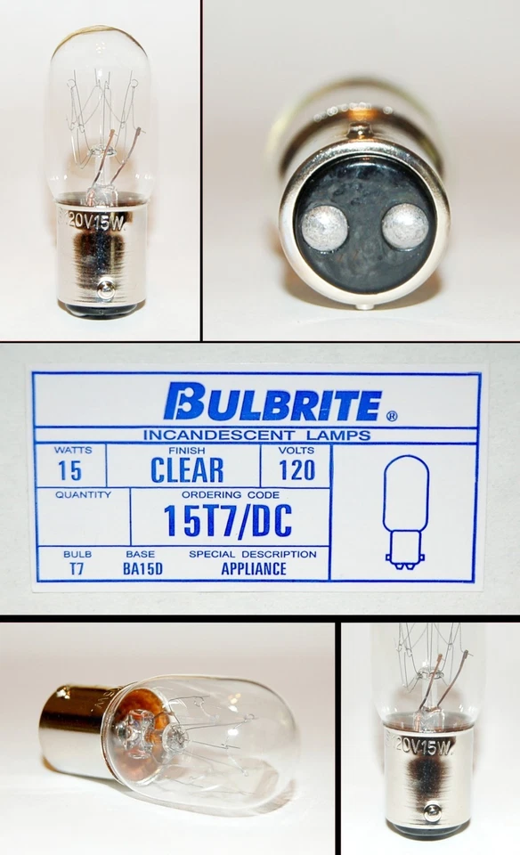 T7 Appliance Light Bulb, 706110 For Exit Sign, Amusement Fixtures - Image 1 of 4