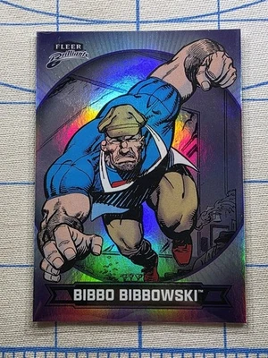 Fleer Brilliants 超人 - Bibbo Bibbowski #35 紫色平行 - DC 漫画卡 — 第 1/4 张图片