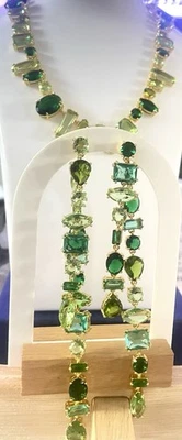 Swarovski Gema Necklace + Drop Earrings Set - Image 1 of 4