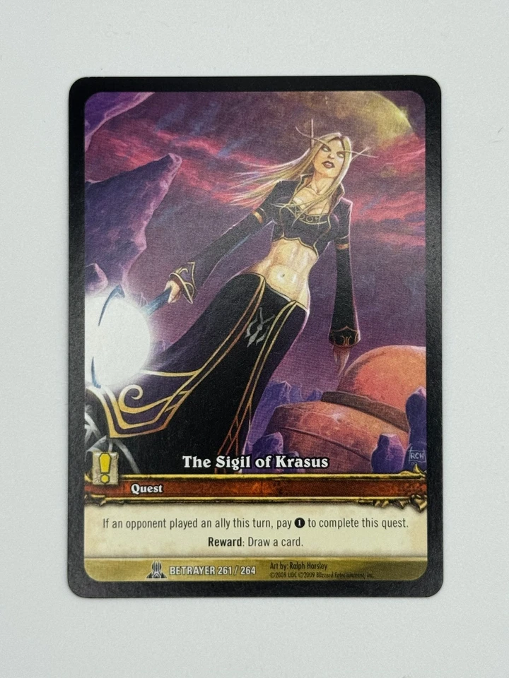 World of Warcraft TCG Betrayer 261/264 Extended Art The Sigil of Krasus - Image 1 of 1