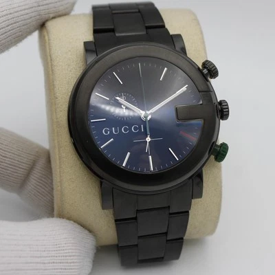 Gucci G-Chrono Black Dial PVD Stainless Steel Quartz Mens Watch YA101331 - Image 1 of 4