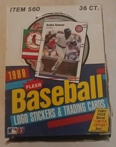 Caja de cera de béisbol Fleer MLB 1988 36 paquetes sin abrir - Imagen 1 de 5