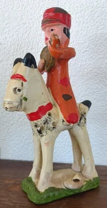 Antique old collectible toothpick whistle portuguese Barcelos handmade musician - Picture 1 of 9