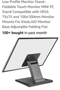Portable Monitor Stand, Adjustable Laptop and Desk Stand, Foldable VESA Mount... - Afbeelding 1 van 6