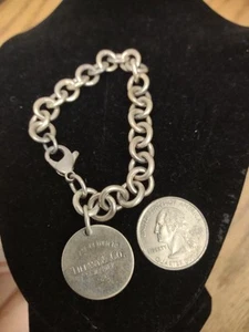 Tiffany Co. Silber Charm rund Return To Tiffany 37,8 Gs Vintage 1997-2002 - Bild 1 von 2
