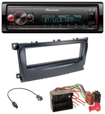 Pioneer Bluetooth USB MP3 DAB Autoradio für Ford Mondeo S-Max 07-14 schwarz - Bild 1 von 4