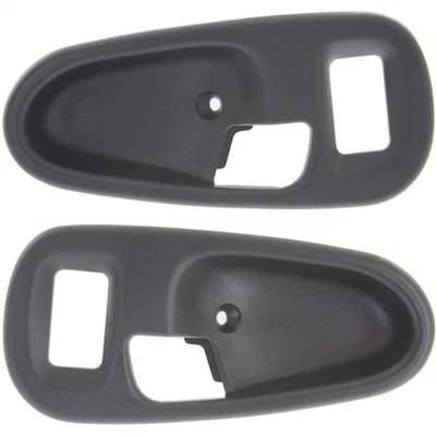 Interior Door Handle For 97-2004 Mitsubishi Montero Sport Set of 2 Black Plastic - Image 1 of 4
