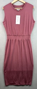 Athleta Dress Santorini Cinch Small Tawny Rose Soft Sleeveless Lined 798366 - Picture 1 of 16