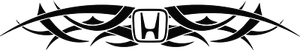 Tribal Honda Logo design Vinyl Decal Sticker 43 different colors available - Picture 1 of 45