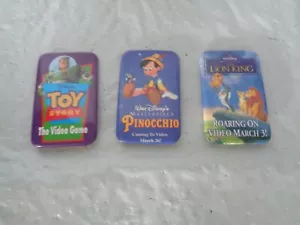 Disney - Lion King - Pinocchio - Toy Story - Video Promo Poster - Button - Picture 1 of 2