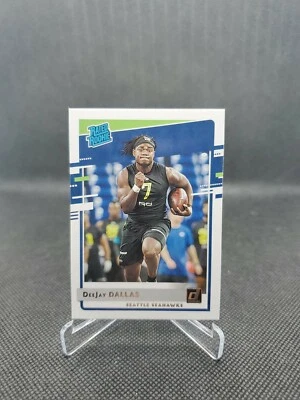 2020 Donruss Rated Rookie DeeJay Dallas Seattle Seahawks Rookie Card  - Image 1 of 2