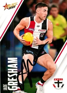 Signed 2023 St Kilda Saints AFL Select Footy Stars Card - Jade Gresham - Picture 1 of 3
