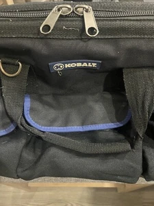 Kobalt Blue Black Polyester 20”Cargo Bag 22 Pockets Heavy Duty - Picture 1 of 19