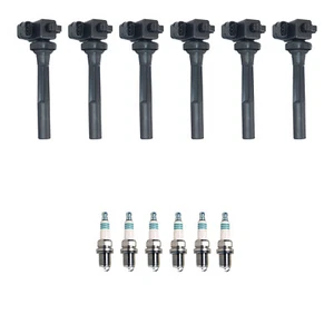 Hitachi 6 Ignition Coil 6 Denso Iridium Spark Plugs Kit For Rodeo SLX 3.2 V6 - Picture 1 of 1