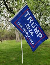 Trump 2024 Flag Pole 3/4" Pvc with 3X5 flag. Camping, Rving, Tailgating