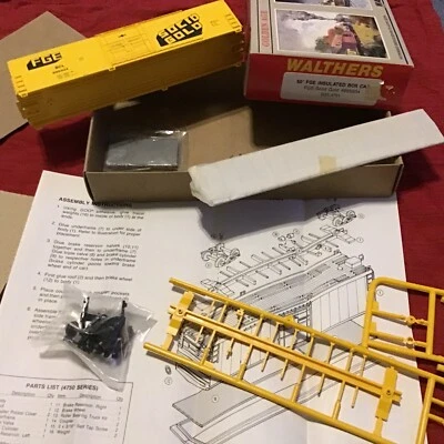 WALTHERS HO SCALE 50’ SEABOARD SOLID GOLD BOX CAR KIT #932-4751 BRAND NEW! - Image 1 of 3