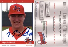 Logan Billbrough Signed 2011 Grandstand Johnson City Cardinals #NNO Card Auto AU