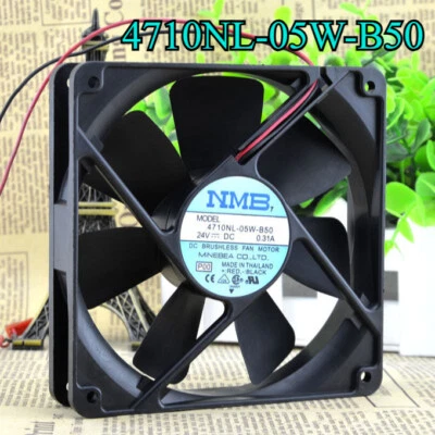 1X NMB MODEL 4710NL-05W-B50 CASE COOLING FAN Fast Ship 24V DC 0.31A 120*120*25mm - Image 1 of 4
