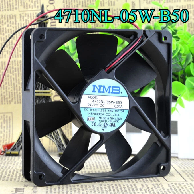 1X NMB MODEL 4710NL-05W-B50 CASE COOLING FAN Fast Ship 24V DC 0.31A 120*120*25mm - Image 1 of 4