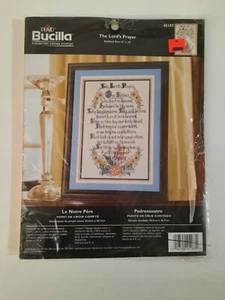 Bucilla Das Vaterunser gezählt Kreuzstich 12" x 18" Neu in Verpackungen - Bild 1 von 5