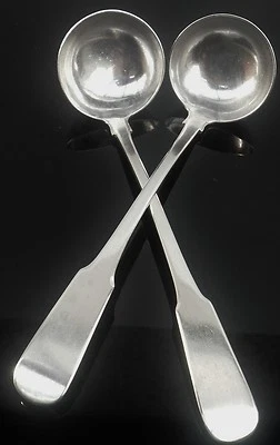Pair Scottish Provincial Silver Toddy Ladles, William Simpson of Banff, c.1810 - Изображение 1 из 4