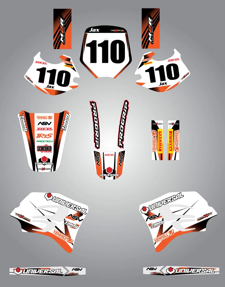 Kit Gráfico Completo Personalizado - STORM - KTM 65 - 1998 - 2001 Pegatinas / Calcomanías Foto 1 de 1