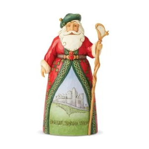 Jim Shore Heartwood Creek Irish Santa with Castle Scene Figurine 6004237 - Picture 1 of 2