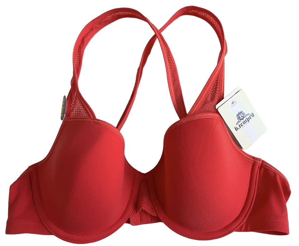 b.tempt'd por Wacoal B. Sutiã esportivo ACTIVE baixo impacto 36B rosa novo - Imagem 1 de 4